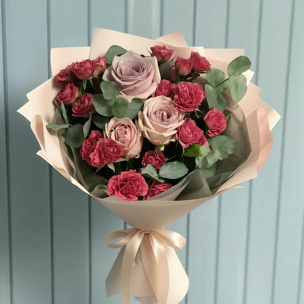 Букет цветов из: Гвоздики и Розы в Холм-Жирковский