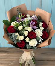 Букет цветов из:  Розы и Альстромерии в Холм-Жирковский