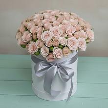 Цветочная композиция из Розы в шляпной коробке #REPLACE_PRED# Холм-Жирковский