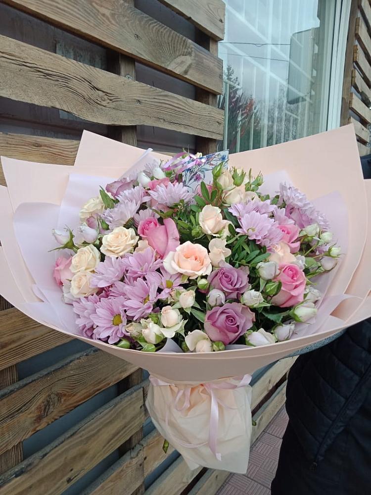 Букет цветов из: Розы и Хризантемы в Холм-Жирковский