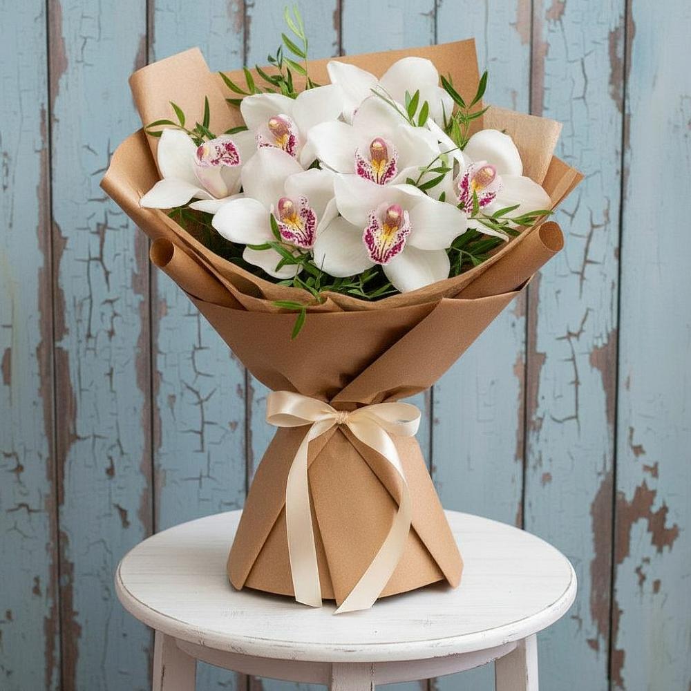 Букет цветов из: Орхидеи и Розы в Холм-Жирковский