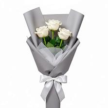 Букет 3 белые розы в Холм-Жирковский