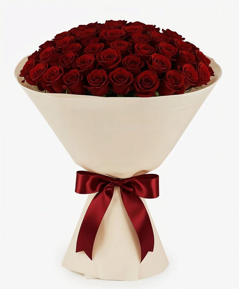 Букет 101 Бордовая роза Блэк Бакарра в Холм-Жирковский