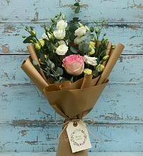 Букет цветов из:  Розы и Лизиантусы #REPLACE_PRED# Холм-Жирковский