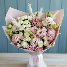 Букет цветов из:  Альстромерии и Розы в Холм-Жирковский